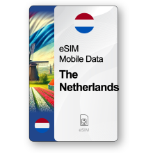 eSIM Internet Die Niederlande, gültig 30 Tage, Verkehr 20 GB