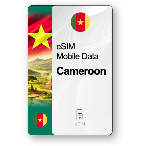 Internet eSIM Cameroun, valable 30 jours, trafic 10 GB