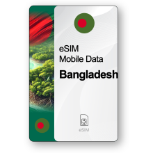 Internet eSIM Bangladesh, valable 7 jours, trafic Illimité