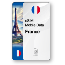 eSIM Internet Francúzsko, platný 15 dni, prenos Neobmedzený