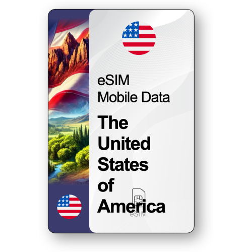 eSIM Internet De Forenede Stater, gyldig 30 dage, trafik 5 GB