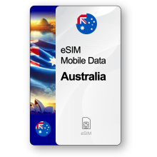 eSIM Internet Australia, valido 30 giorni, traffico 50 GB