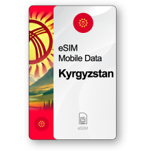 Internet eSIM Kirghizistan, valable 30 jours, trafic 5 GB