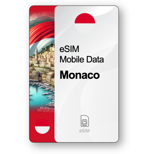 eSIM Internet Monaco, gyldig 30 dage, trafik 10 GB