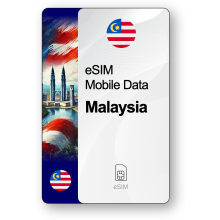 eSIM Internet Malajzia, platný 30 dni, prenos 10 GB