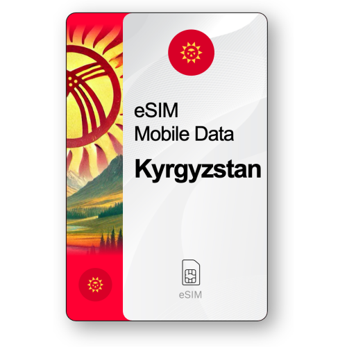 eSIM Internet Κιργιζία, ισχύει για 30 ημέρες, κίνηση 50 GB
