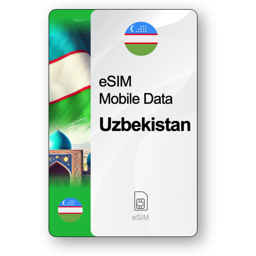 eSIM Internet Ουζμπεκιστάν, ισχύει για 15 ημέρες, κίνηση Απεριόριστο