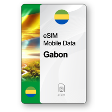 Internet eSIM Gabon, valable 30 jours, trafic 5 GB