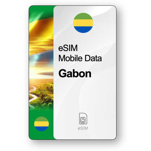 Internet eSIM Gabon, valable 30 jours, trafic 5 GB