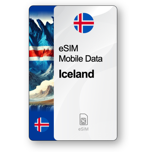 eSIM Internet Ισλανδία, ισχύει για 30 ημέρες, κίνηση 20 GB