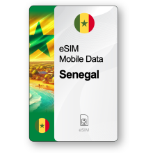 Internet eSIM Sénégal, valable 30 jours, trafic 10 GB