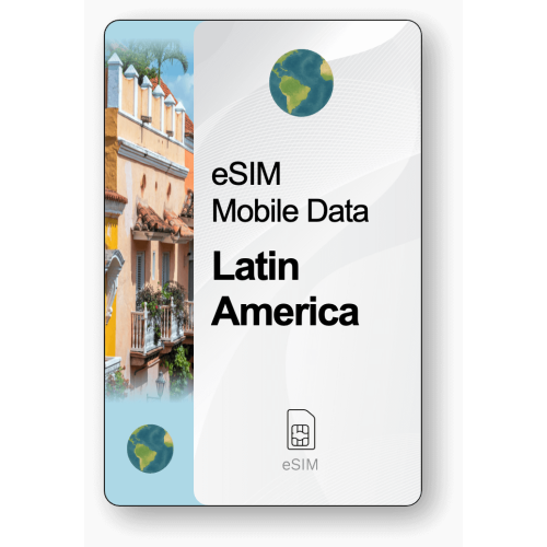 eSIM Internet Λατινική Αμερική, ισχύει για 30 ημέρες, κίνηση 5 GB