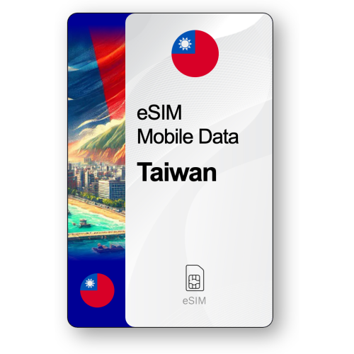 Internet eSIM Taiwan, valable 7 jours, trafic Illimité