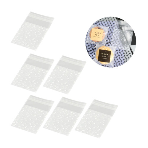 Transparente Weiße Verpackungsbeutel 100 2,8x2,8+1,2