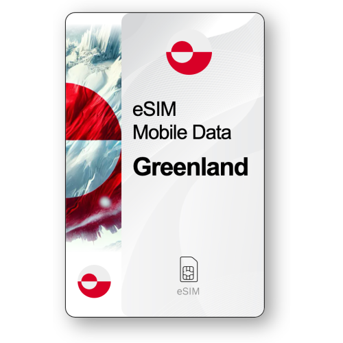 Internet eSIM Groenland, valable 7 jours, trafic Illimité