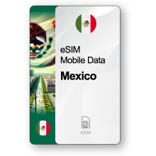 Internet eSIM Mexique, valable 30 jours, trafic 10 GB