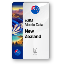 Internet eSIM Nouvelle-Zélande, valable 30 jours, trafic 5 GB