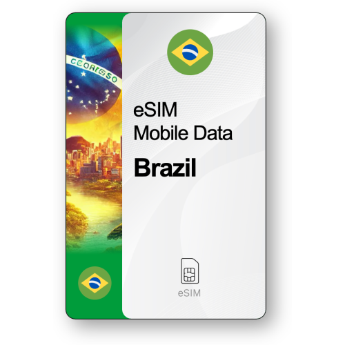 Internet eSIM Brésil, valable 30 jours, trafic 10 GB