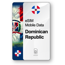 Internet eSIM République dominicaine, valable 7 jours, trafic Illimité
