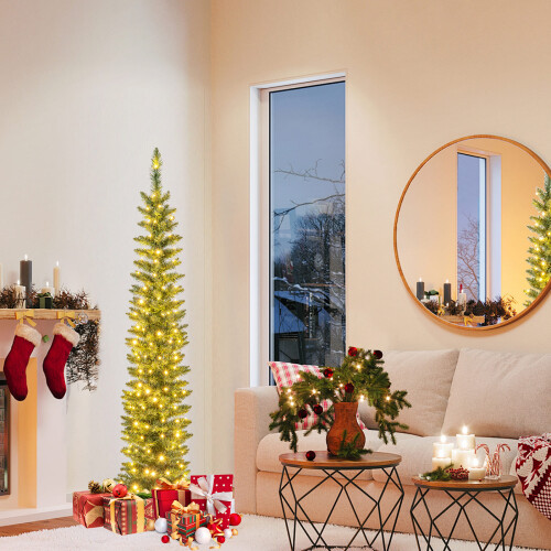 Casart 150 cm/5 FT Pre-lit Artificial Christmas Tree With 8 Lighting Modes 2
