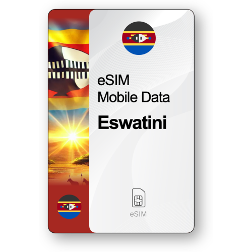 Internet eSIM Eswatini, valable 30 jours, trafic 5 GB