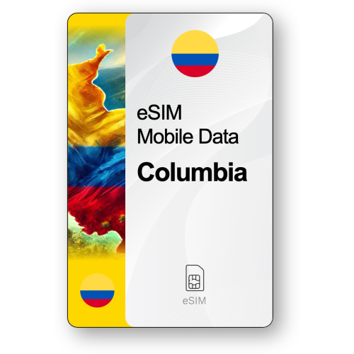 Internet eSIM Colombie, valable 15 jours, trafic Illimité