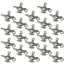 20Stk Silberne Lampenanhänger DIY Charmset Für Schmuckherstellung