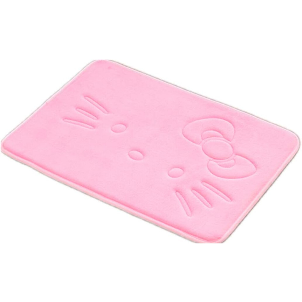 Adorable Kitten Rugs, Super Soft Kitty Rugs for Girls Bedroom Decoration, Non-Slip Silicone Base Ensures Stability, Perfect for Cartoon Cat Lovers (Cu