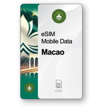 Internet eSIM Macao, valable 30 jours, trafic 5 GB