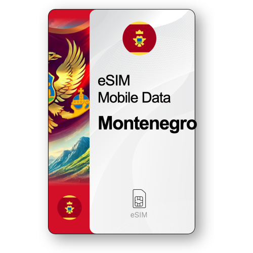 eSIM Internet Μαυροβούνιο, ισχύει για 30 ημέρες, κίνηση 20 GB