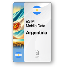 Internet eSIM Argentine, valable 30 jours, trafic 5 GB