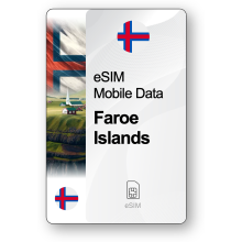 eSIM Internet Isole Fær Øer, valido 30 giorni, traffico 20 GB
