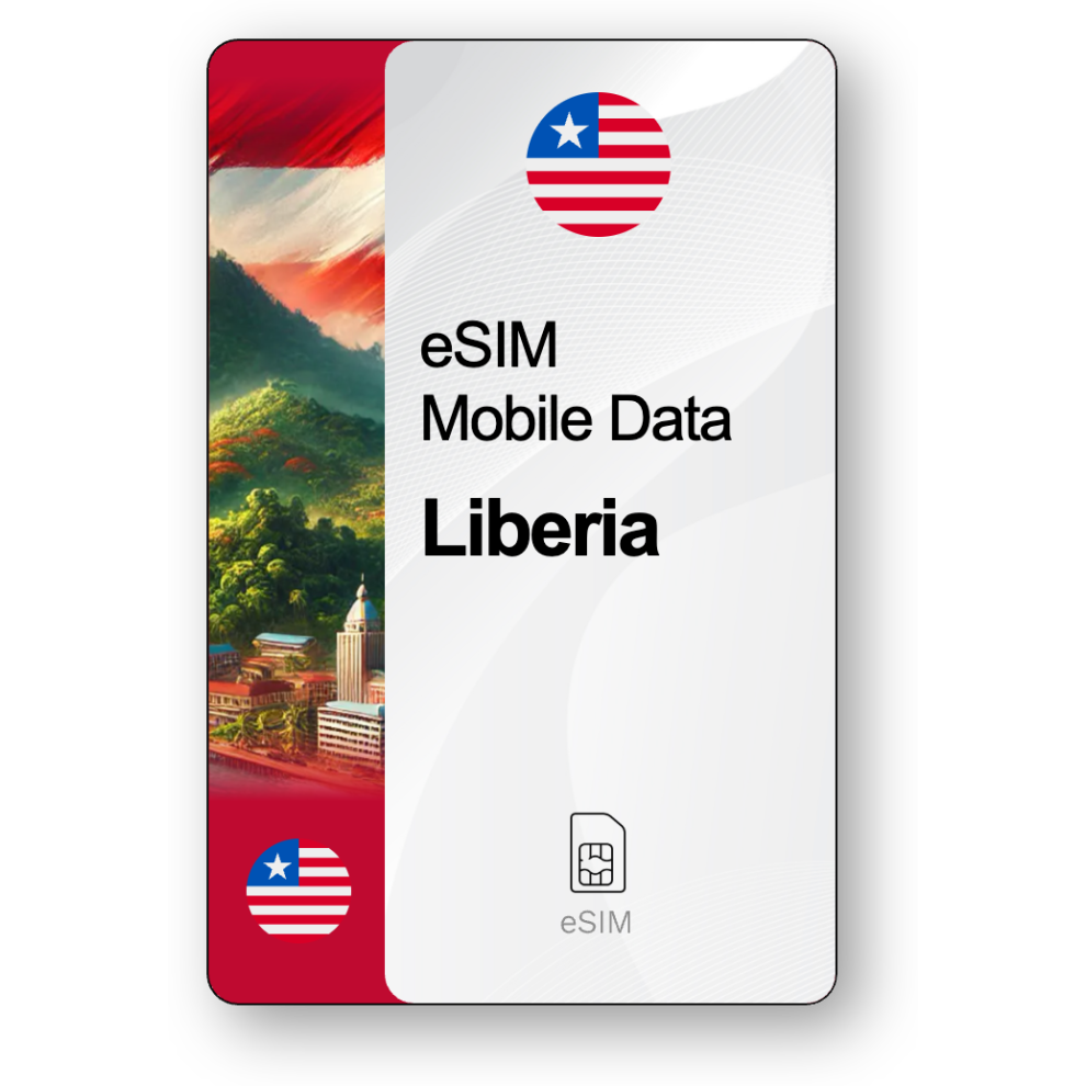 Esim Internet Liberia, Valid For 30 Days, Traffic 10 Gb 4000144414141