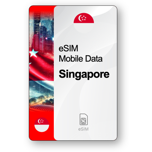 Internet eSIM Singapore, valable 7 jours, trafic Illimité