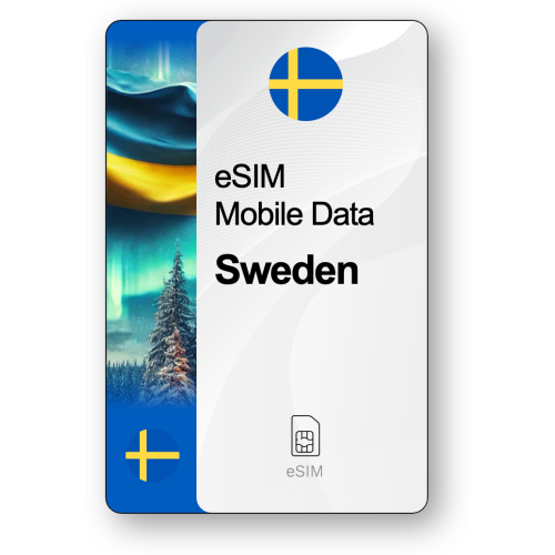 eSIM Internet Σουηδία, ισχύει για 30 ημέρες, κίνηση 50 GB
