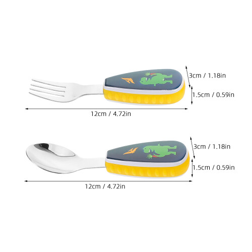 De Utensilios Para Niños En Inoxidable Con 2