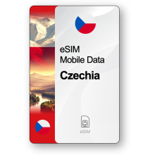Internet eSIM Tchéquie, valable 30 jours, trafic 5 GB