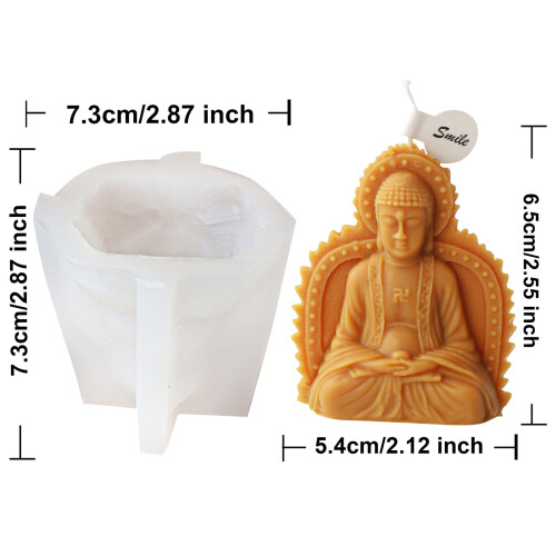 Moules à bougies en forme de Bodhisattva pour fabriquer du savon 2
