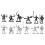 60Pcs Toy Soldier Sand Table Model Medieval Assorted Color 7