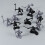 60Pcs Toy Soldier Sand Table Model Medieval Assorted Color 4