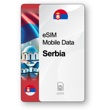 eSIM Internet Serbia, valido 30 giorni, traffico 50 GB