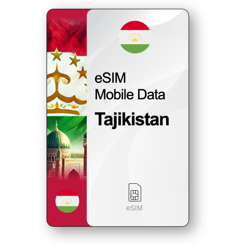 Internet eSIM Tadjikistan, valable 30 jours, trafic 5 GB