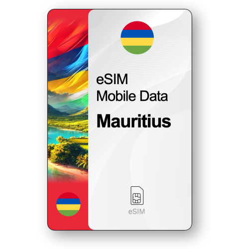 Internet eSIM Maurice, valable 30 jours, trafic 10 GB