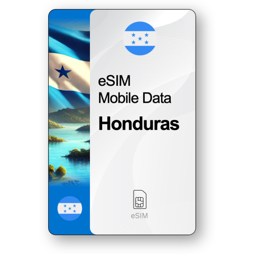 eSIM Internet Ονδούρα, ισχύει για 30 ημέρες, κίνηση 20 GB