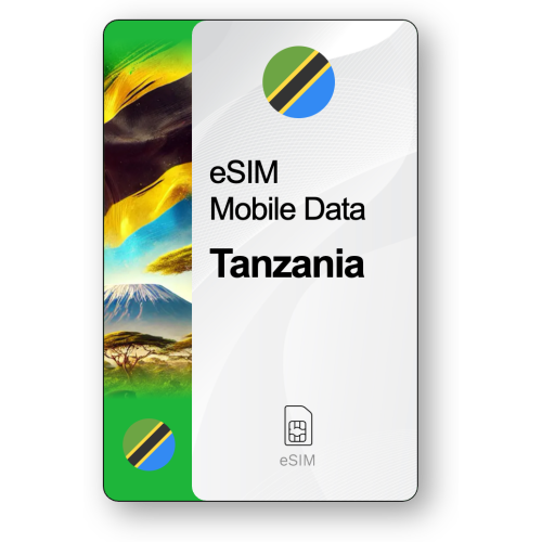 Internet eSIM Tanzanie, valable 7 jours, trafic Illimité
