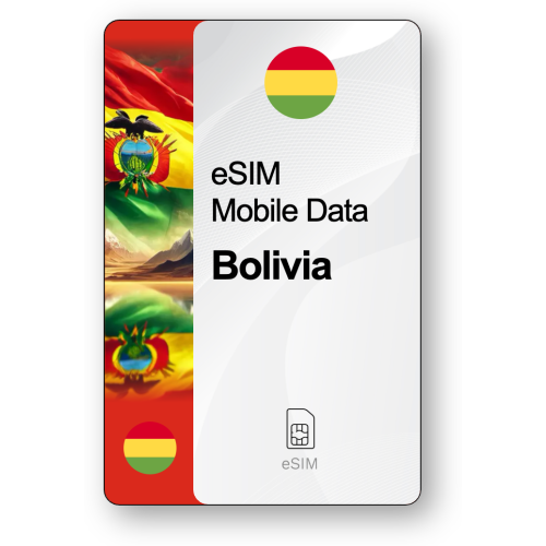 eSIM Internet Βολιβία, ισχύει για 30 ημέρες, κίνηση 20 GB