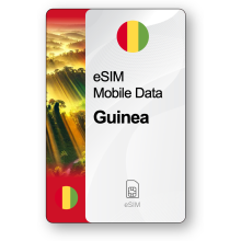 Internet eSIM Guinée, valable 7 jours, trafic Illimité