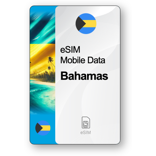 Internet eSIM Bahamas, valable 30 jours, trafic 10 GB