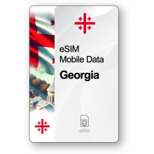 Internet eSIM Georgia, valable 7 jours, trafic Illimité