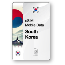 eSIM Internet Sydkorea, giltig 30 dagar, trafik 5 GB